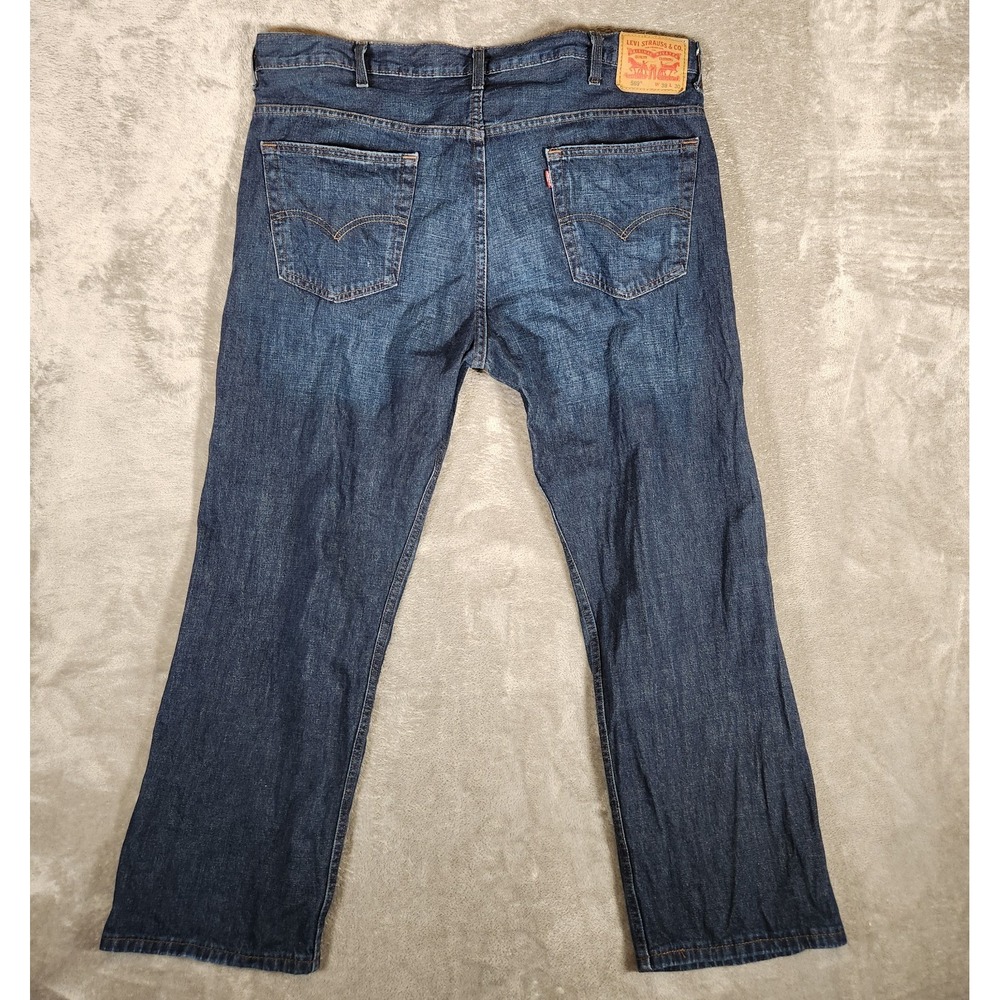 Levi's 569 Jeans Men's 41X29 (Tag 38x30) Loose Fit Straight Leg Blue Pre-Owned